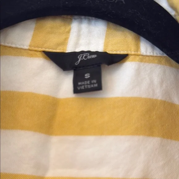 J. Crew Striped Top in Sunny Yellow and White - Picture 2 of 3